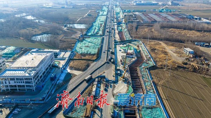 锚定节点目标、攻坚关键工序，黄河大道二期工程稳步推进