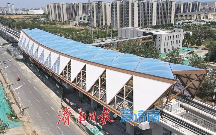 项目强省会｜济南轨交8号线高架段车站风格多样，跟随镜头先睹为快