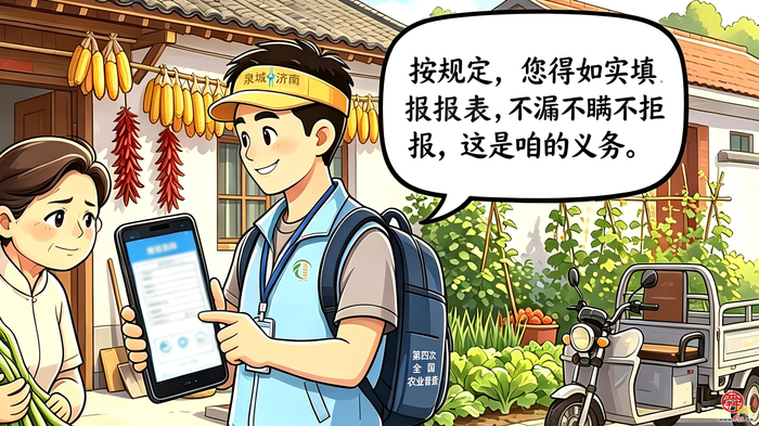 漫画《“济小普”话“四农普”》第1期：您好，我是“济小普”！