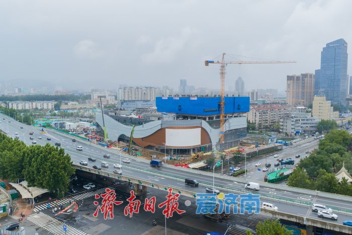 洪楼TOD城市更新提速，济南首座京东MALL展露全貌，冲刺年底开业