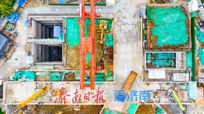 项目强省会｜计划2026年底竣工，济南地铁6号线大明湖东站稳步推进