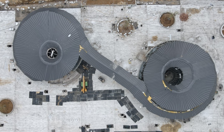 二层设观景平台，省道103旅游公路门牙驿站建成