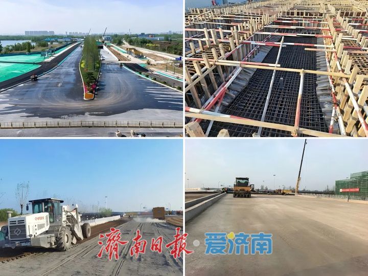 济南黄岗路黄河隧道北岸施工全面铺开