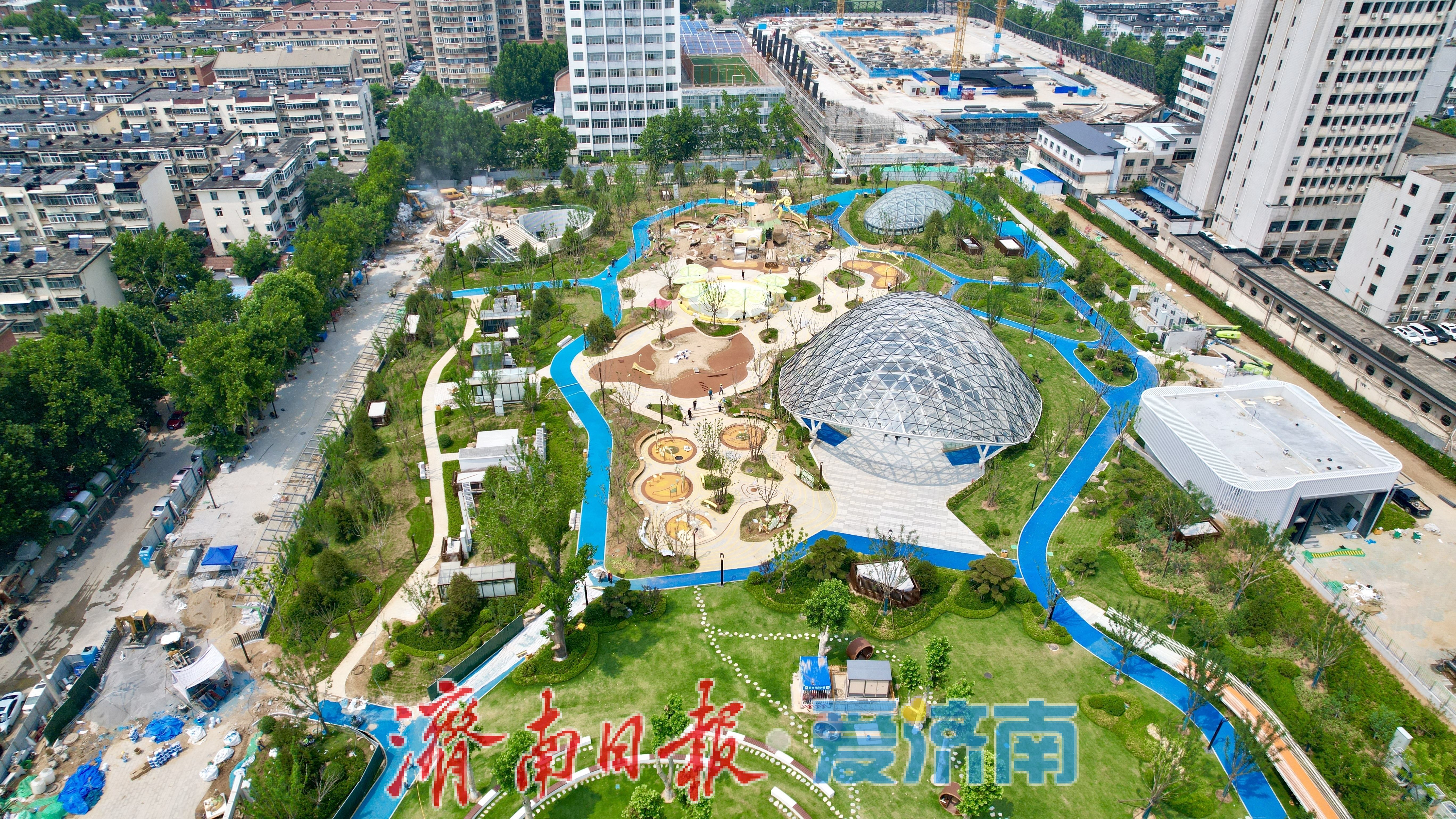 槐荫区重点民生工程提速 济南槐苑文化体育公园迎新进展