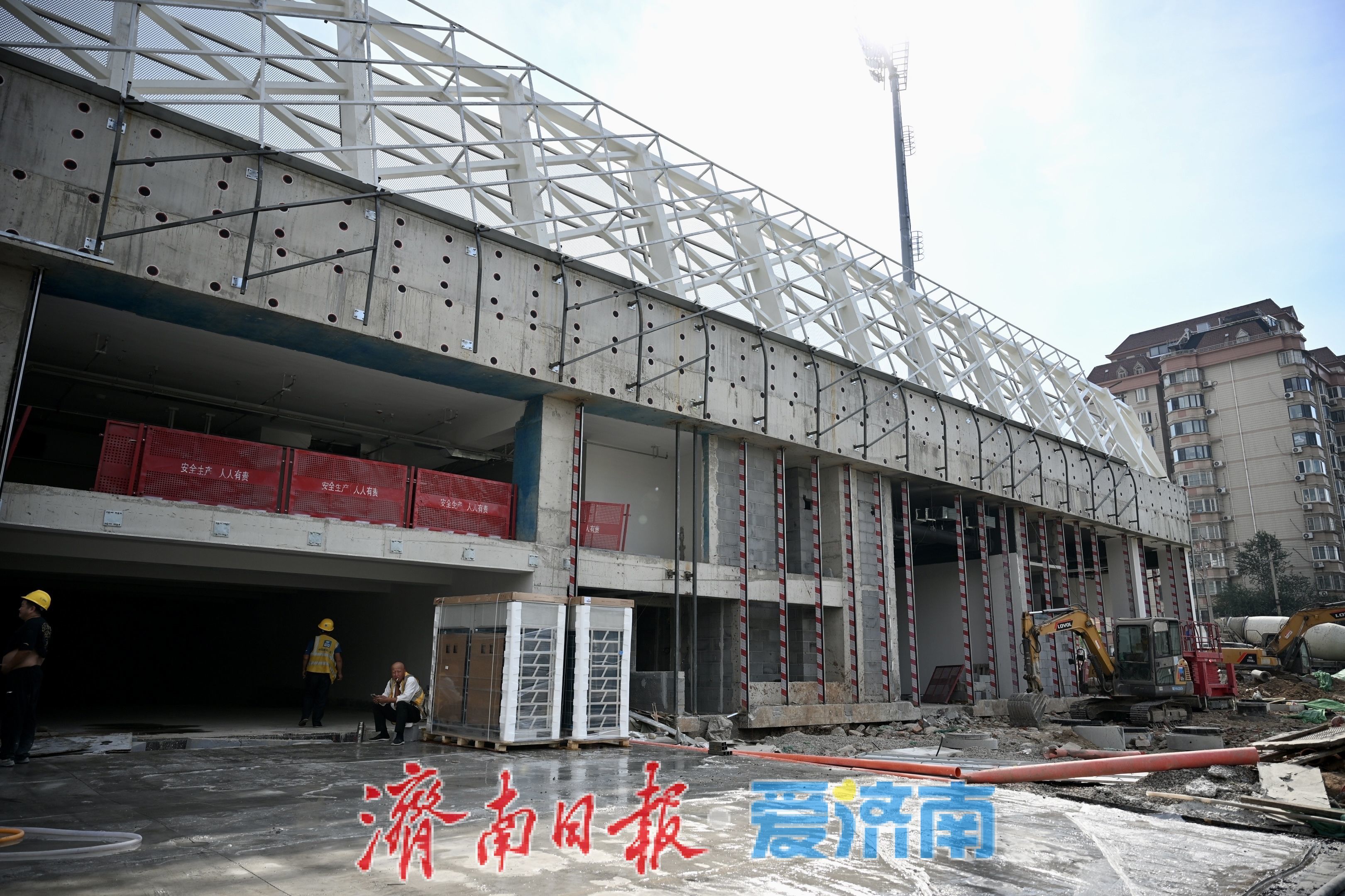 槐荫全民健身中心项目稳步推进 家门口“一站式”健身圈加速成型