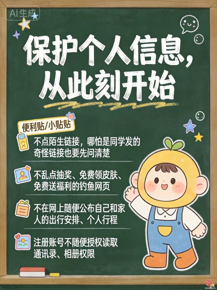 校园板报上新！保护个人信息从此刻开始