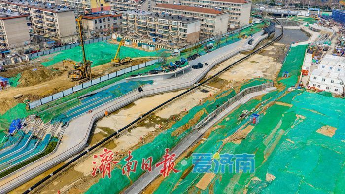 全福河景观提升初见成效 昔日泄洪河道将变身滨水公园