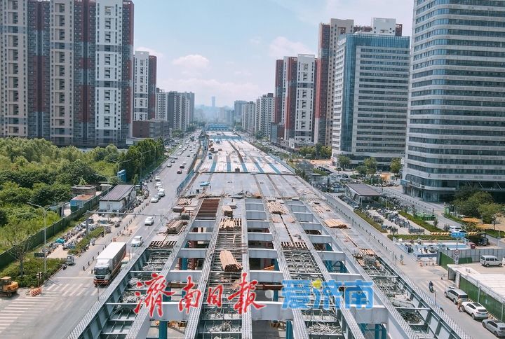 项目强省会｜济南凤凰黄河大桥南延工程多区段实现桥面连通
