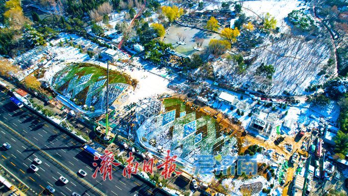 穹顶披绿衣 地铁融公园 济南地铁4号线泉城公园站打造生态新地标