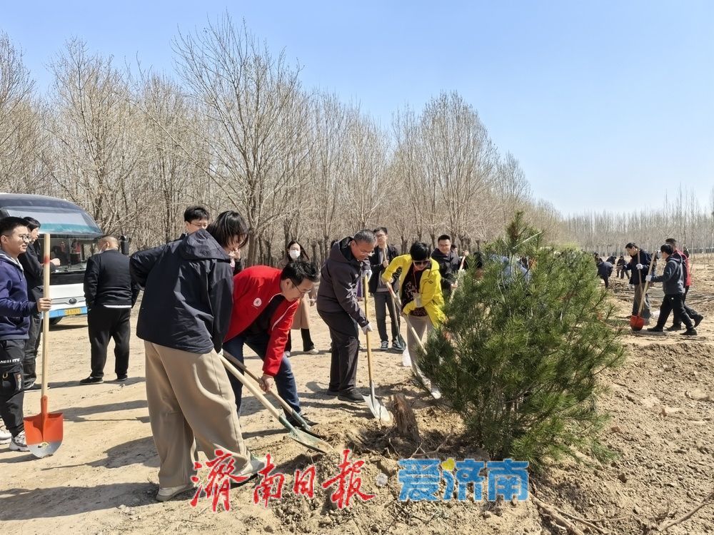 济南市开展校友林植树活动