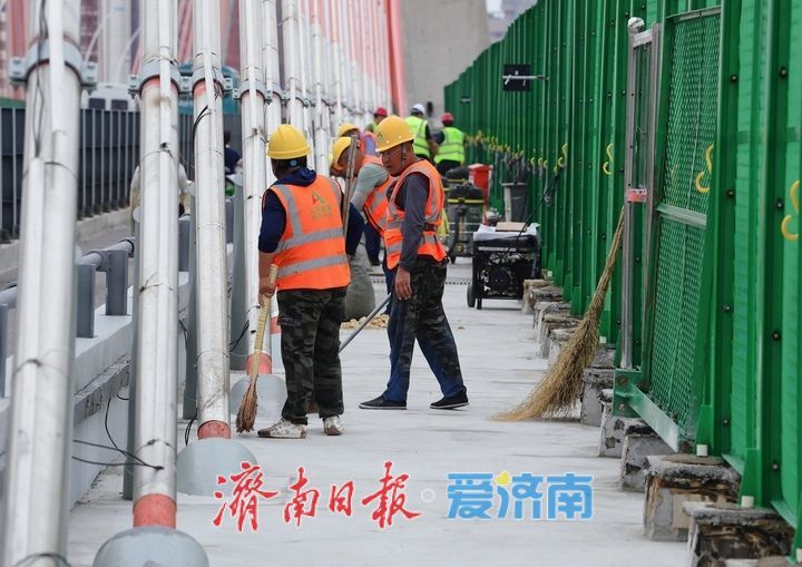 济南纬六路高架桥大修第一阶段进入尾声