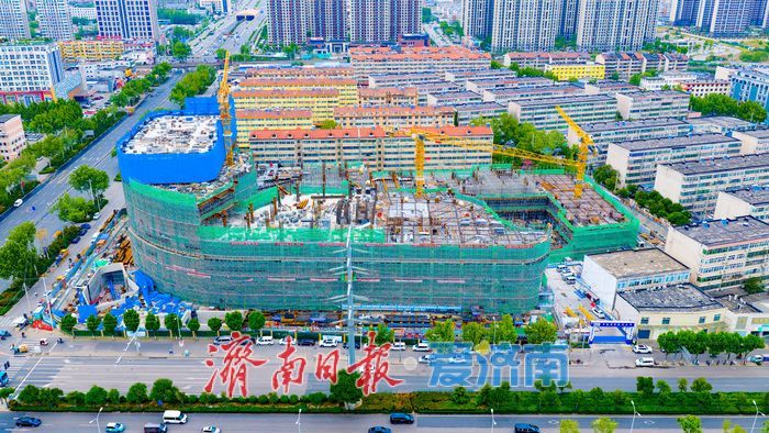 济南天桥万融广场加速建设 黄河南岸TOD新地标初展雄姿