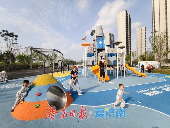 济南西部春风悦动公园北段扩建区域焕新开放
