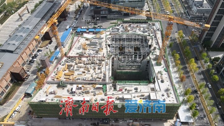 项目强省会｜济南中央商务区艺术剧院主体混凝土结构封顶