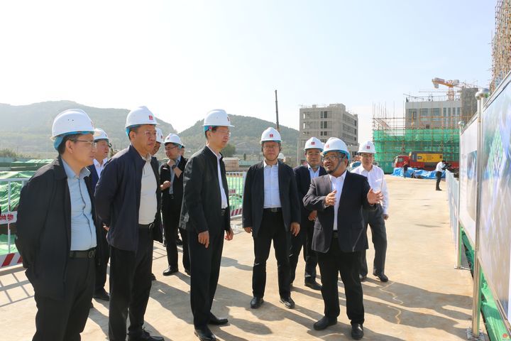 韩金峰察看全市重点项目进展情况