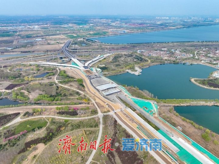 济南黄岗路黄河隧道北岸施工全面铺开