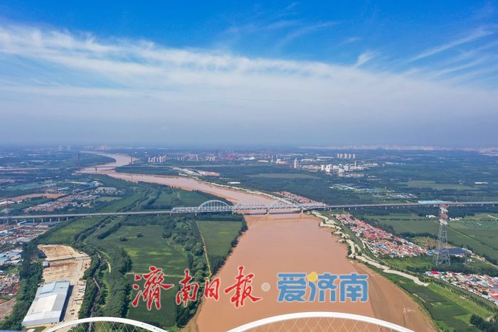 金色长廊映黄河，济南百里生态画卷徐徐展开