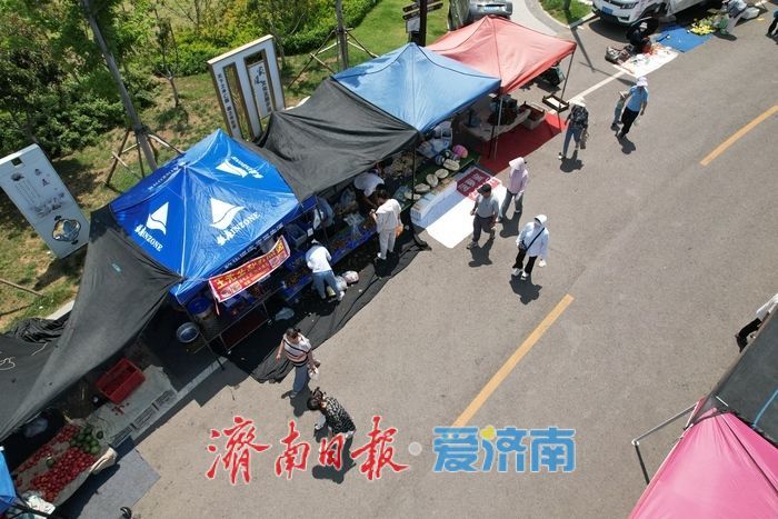 市集烟火惠民生，济南华山脚下新集开市