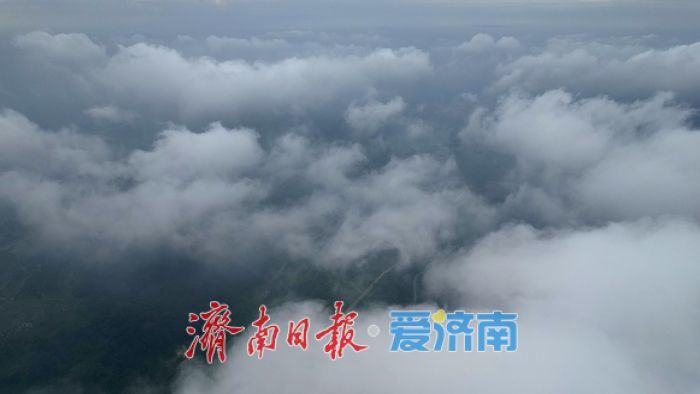 一年四季 泉在济南丨云雾翻涌似仙境！济南上空现云海景观，云海延时摄影来了