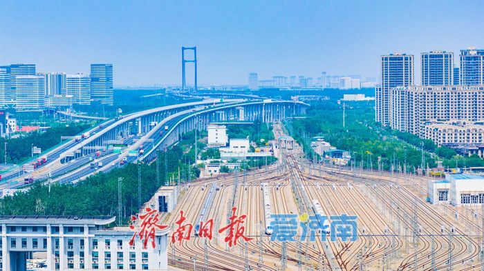 镜头定格济南交通新图景 京台高速焕新与跨黄枢纽、高铁动脉交相辉映