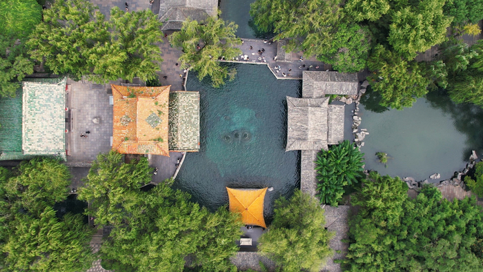 来济南趵突泉领略诗意般的“醉”美秋色