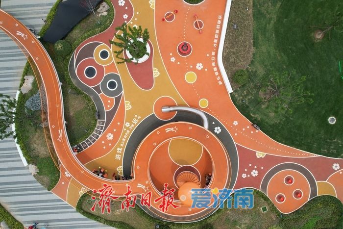 济南东站片区新添亲子乐园，白泉景观廊道儿童无动力乐园正式开放