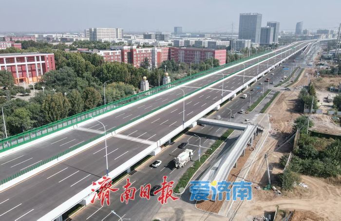 山东省首条“8+8”城市高架快速路，工业北路快速路东延项目将于10月20日建成通车