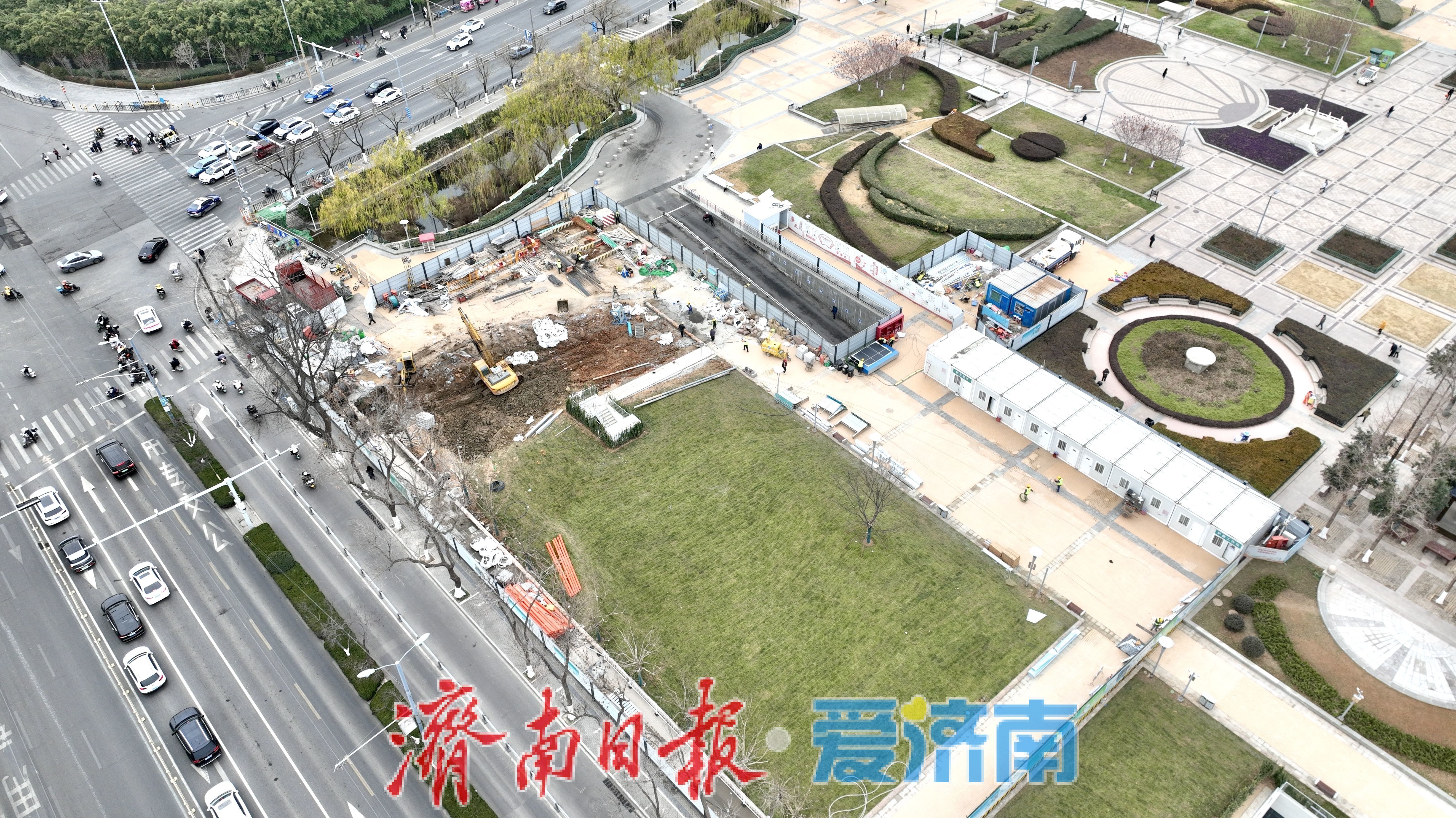 项目强省会｜济南泉城广场智慧停车场建设全面提速！建成后将有效疏解商圈停车压力