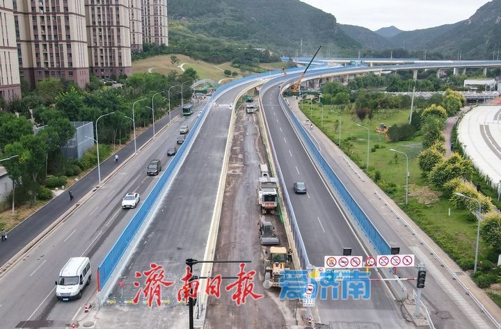 龙鼎立交枢纽改造项目冲刺月底通车