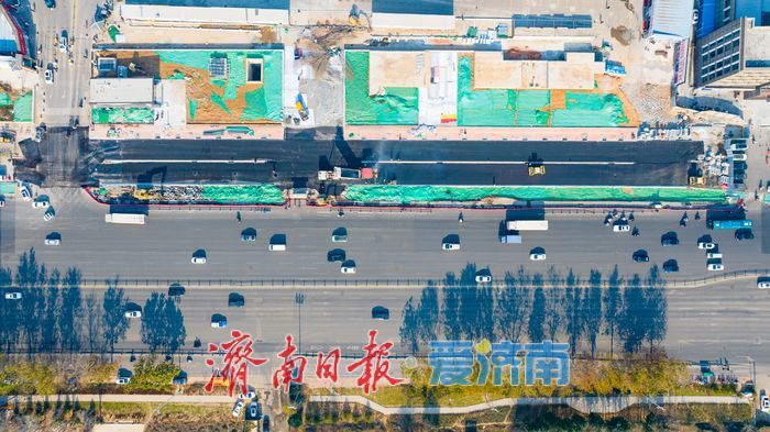 济南地铁4号线腊山站周边道路改造助力经十路畅行