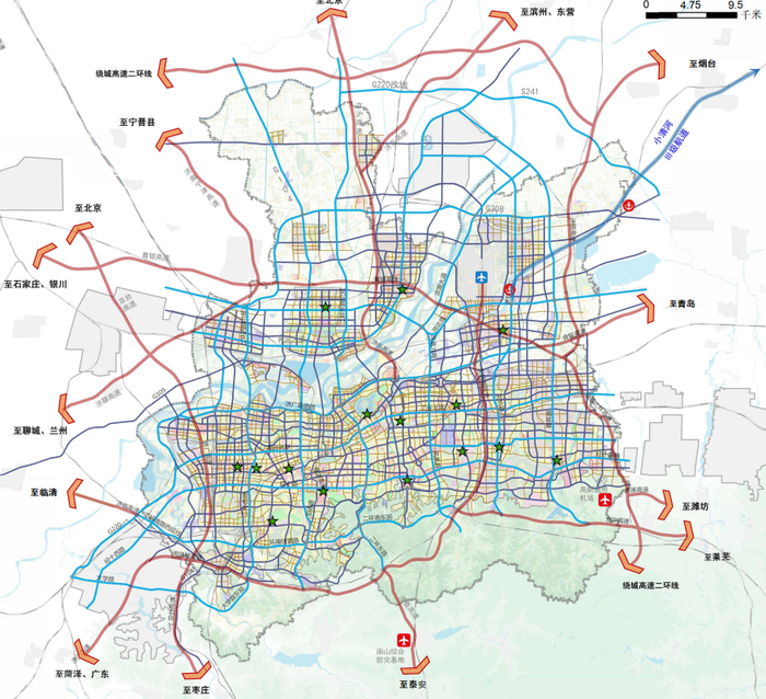 济南城市抗震防灾规划公示，中心城区拟设15处中心避震疏散场所