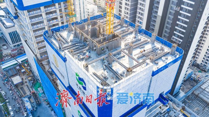 项目强省会｜轨交赋能城市更新 济南地铁4号线市立五院站TOD综合体稳步建设