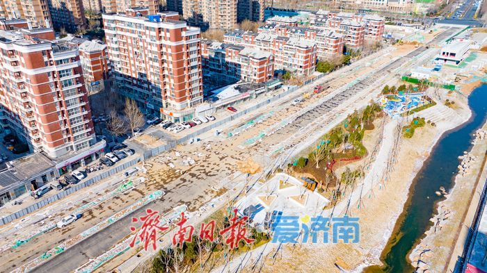 项目强省会｜腊山河西路南延工程步入收尾阶段，滨水景观带初展新颜