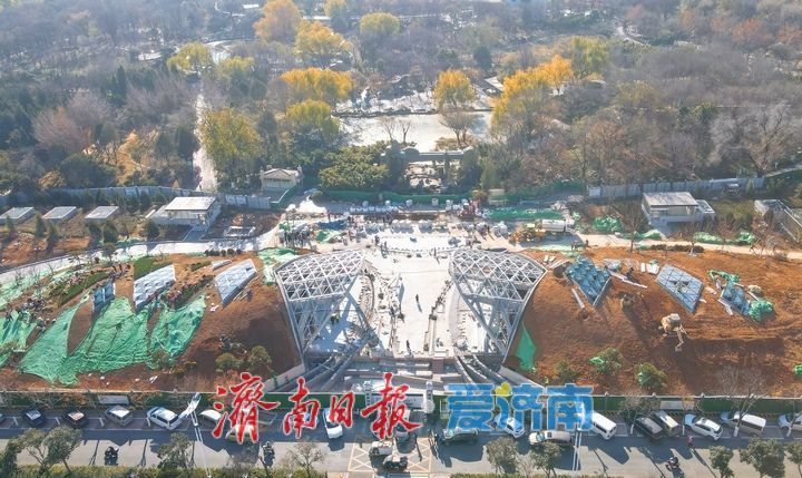 覆土完成，济南轨交4号线“最浅车站”打造泉城新风景