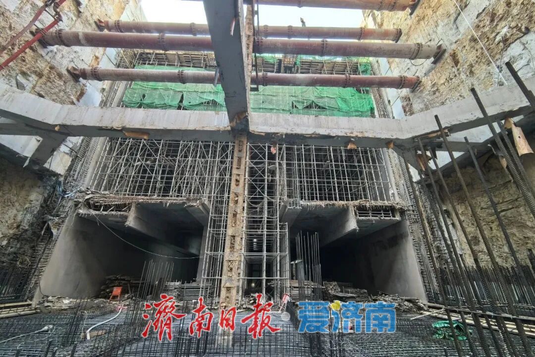 项目强省会｜济南轨交4号线盘点之“最深”车站：八一立交桥站
