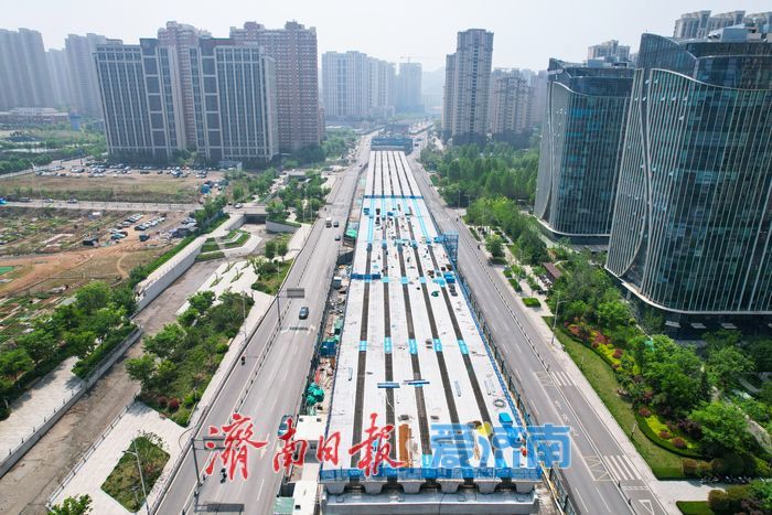 济南凤凰黄河大桥南延工程加速推进 南北交通大动脉正加速成型