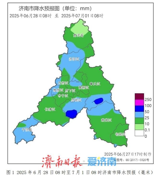 未来七天济南降雨频繁 后期会出现“桑拿天”