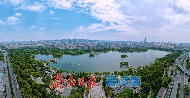 一年四季 泉在济南丨泉城初夏巧云伴，一城山色半城湖