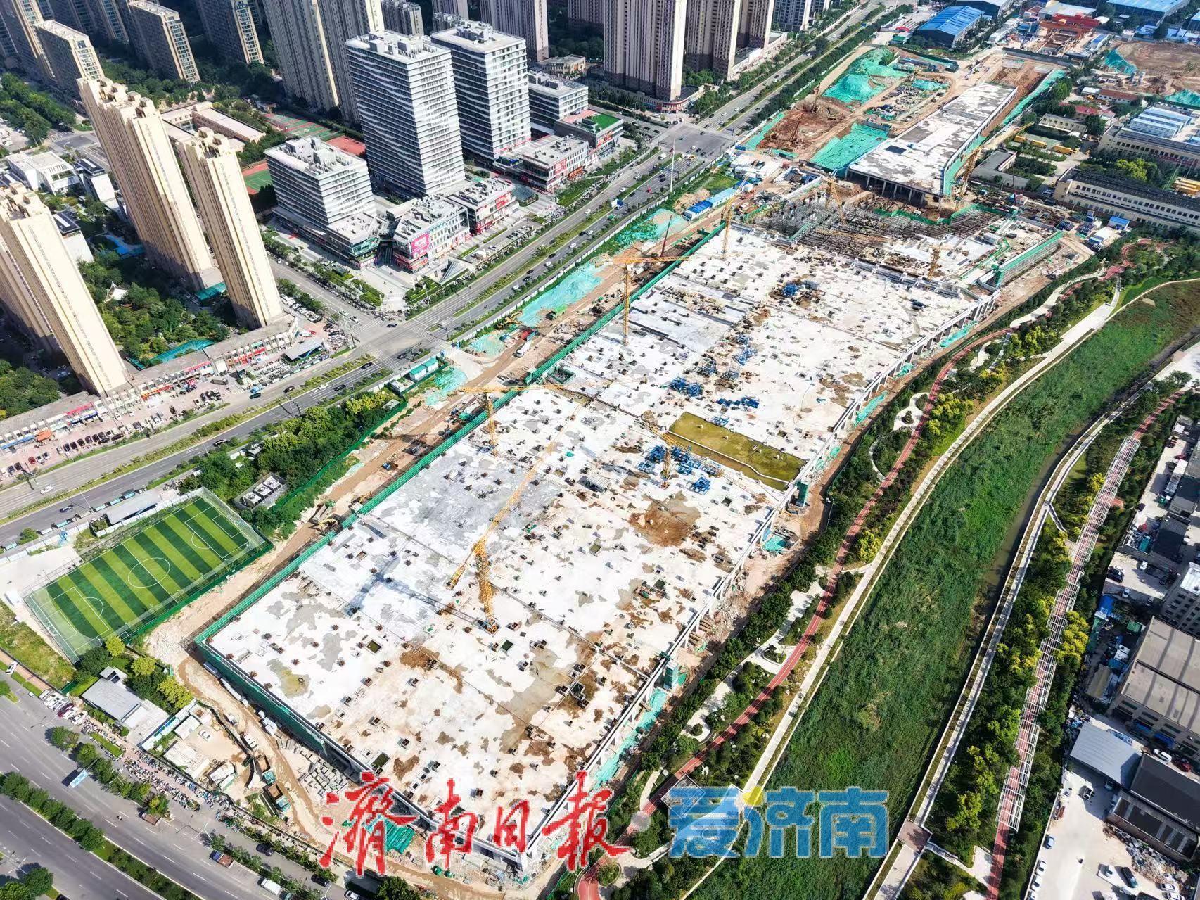 封顶！济南轨道交通7号线两大场段建设“进度条”刷新