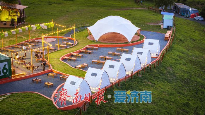 一年四季 泉在济南｜城市公园沉浸式露营成为济南市民休闲娱乐新宠