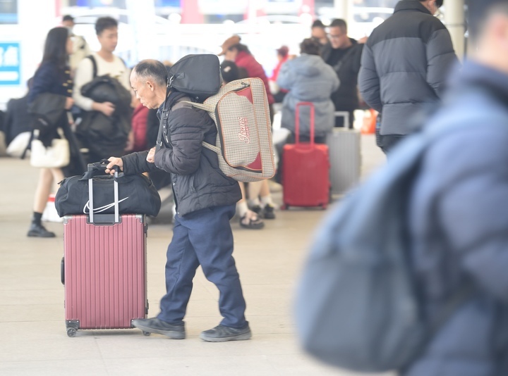 2024年春运临近尾声，济南火车站客流平稳有序