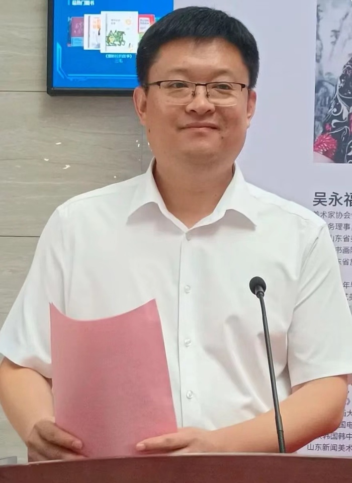 “齐鲁墨韵——吴永福中国画巡回展”第四站（临朐）暨捐赠仪式在潍坊临朐举办