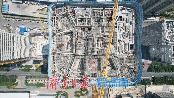 210米济南西部“第一高”建设持续推进