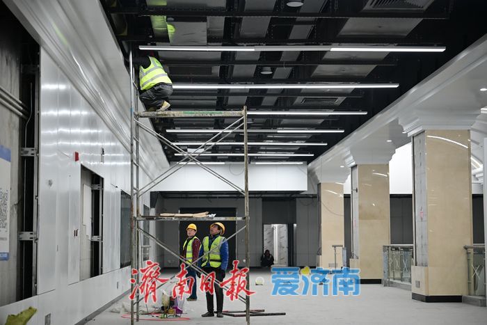 济南轨道交通6号线西市场站内景曝光 年底通车在望