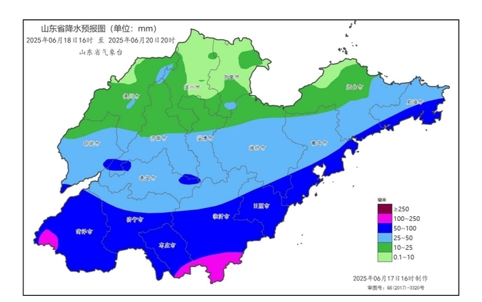 局部或现150毫米以上大暴雨！山东将现较强降雨