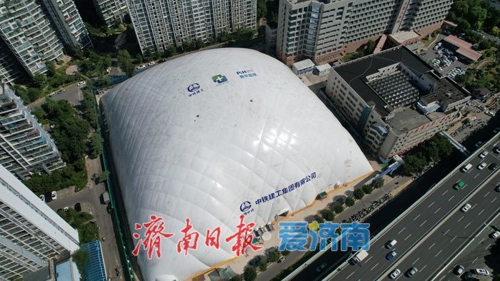 膜穹顶赋能智慧施工 天桥区重点项目打造城区绿色建造标杆
