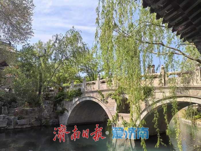 济南这个地方小桥流水四月天，疏花绿柳超出片