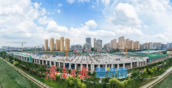 项目强省会｜主体建设加速成型，济南轨道交通7号线西周家庄停车场轮廓清晰可见