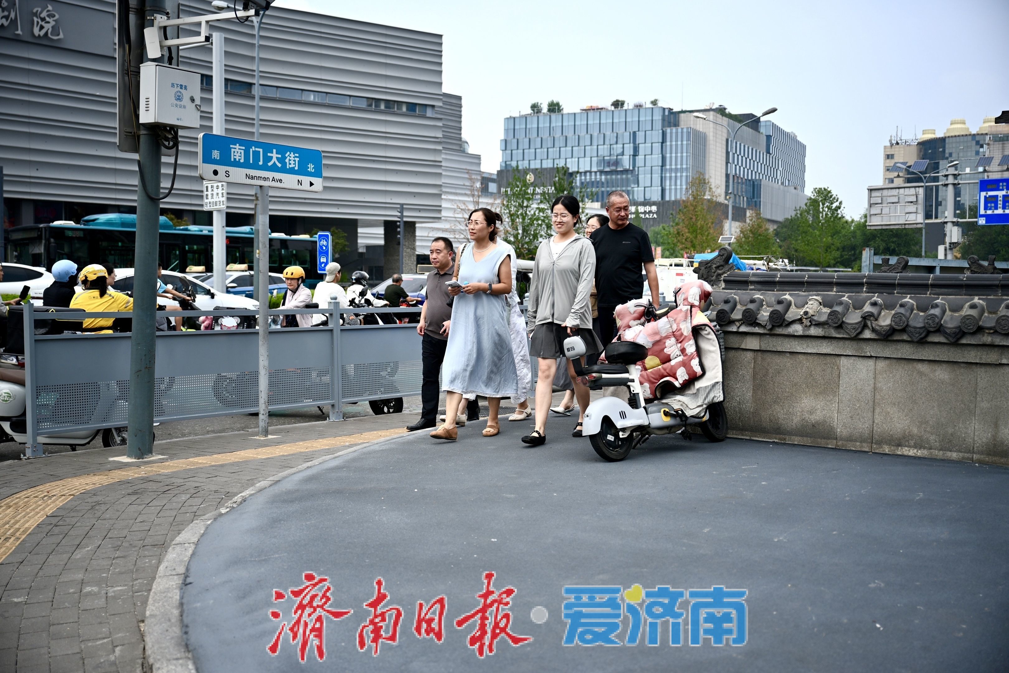 项目强省会｜济南历下区南门大街道路整修工程竣工 城区基础设施品质再升级