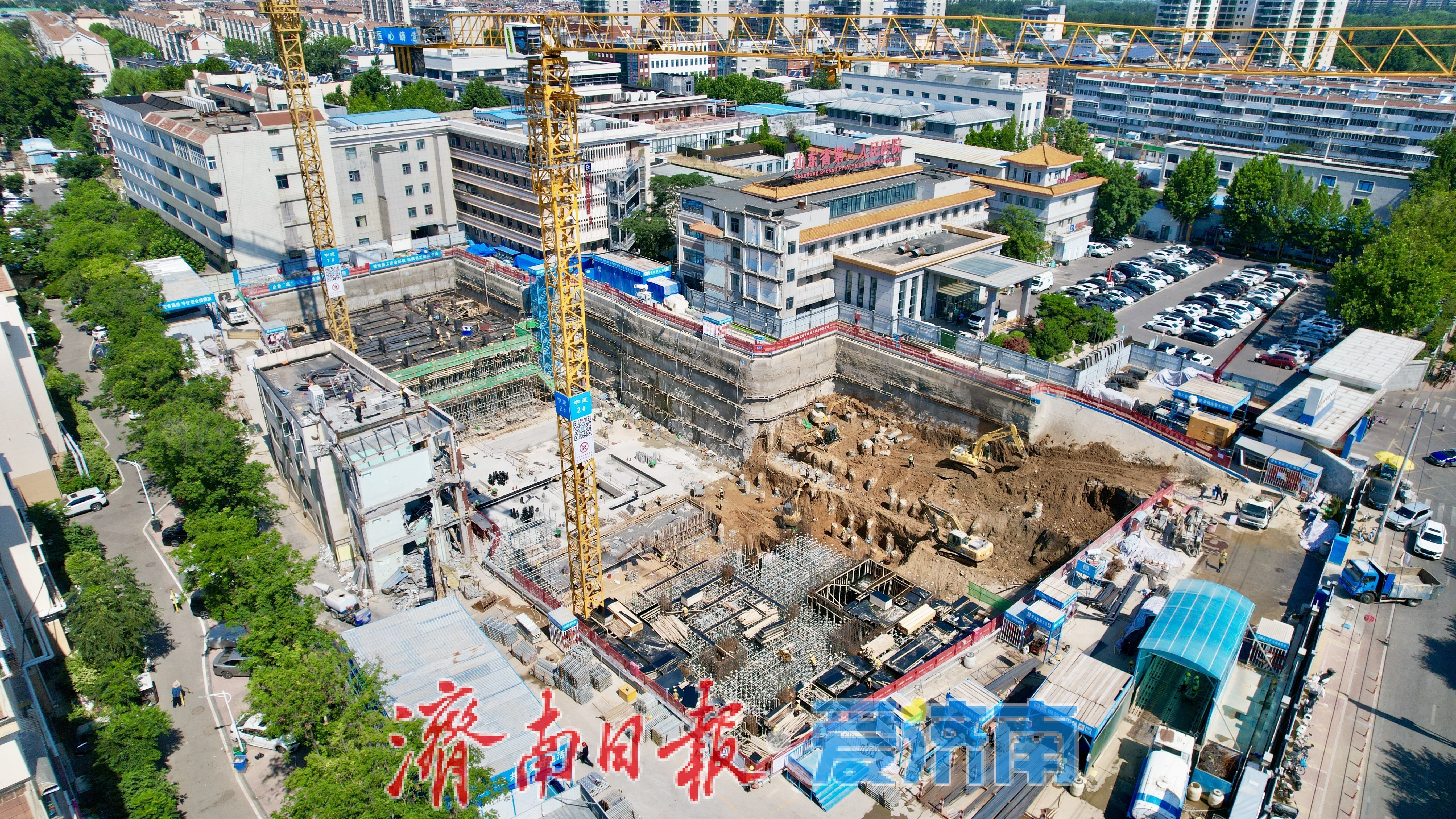 建设提速攻坚！山东省第二人民医院项目即将突破正负零关键节点